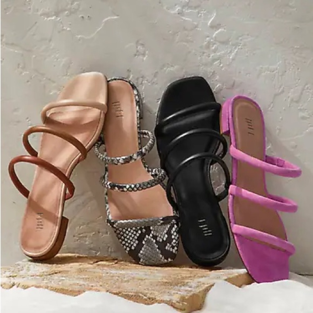 J. Jill Kinsley triple band leather Sandals tan brown 9.5
